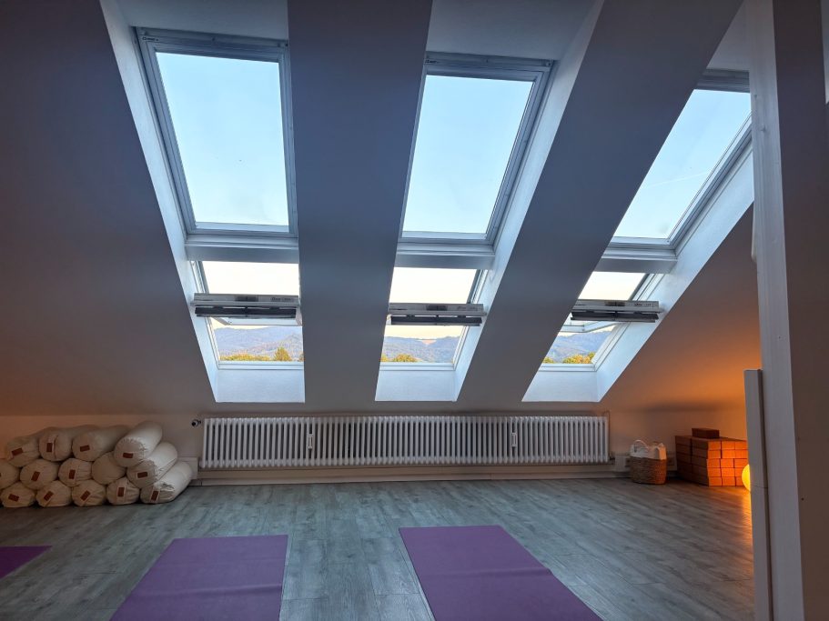 Yogaraum mit Ausblick